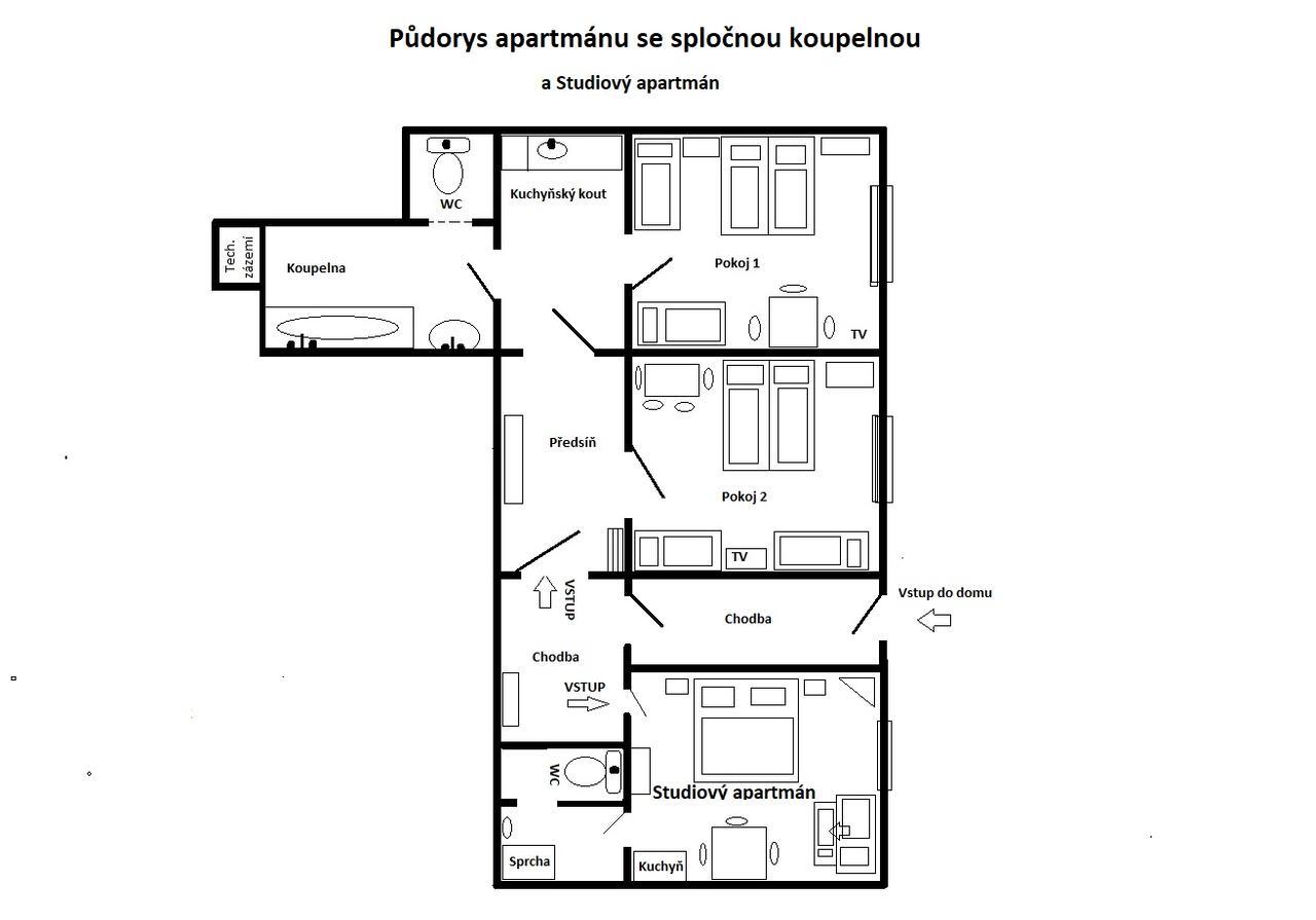 Apartmány Karlštejn Exterior foto
